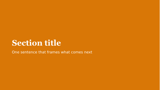 Warm education slide